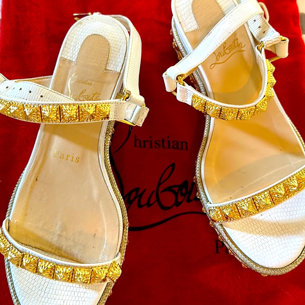 Christian Louboutin Platform Sandals  - Size 5.5-6